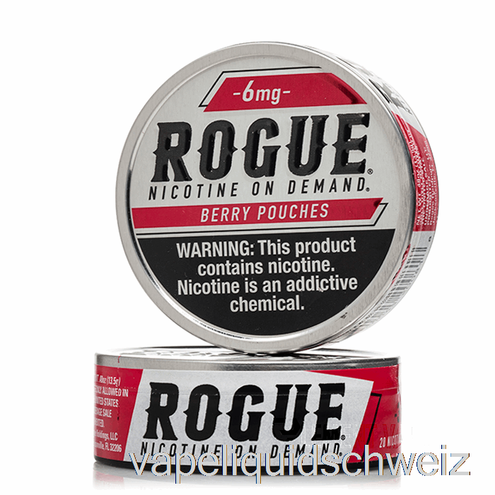 Rogue-Nikotinbeutel – Beere 6 Mg (5er-Pack) Vape Liquid E-Liquid Schweiz